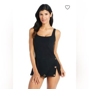 Beyond Control black grommet swimsuit, nwt.